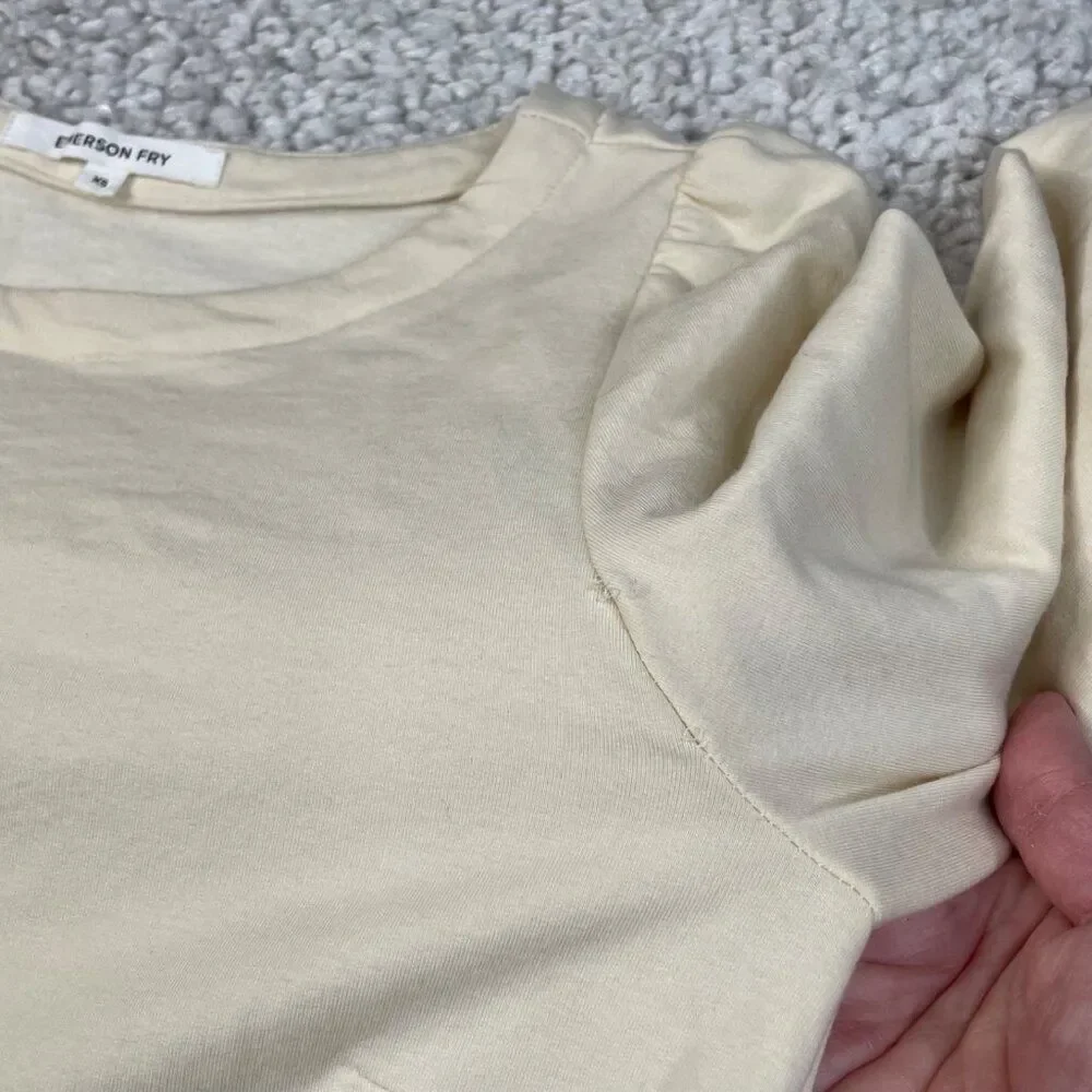 Emerson Fry Alice Sweater Dress Cream Ivory Womens XS